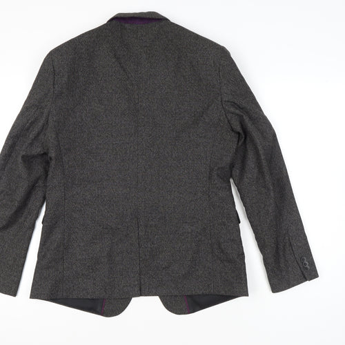 Marks and Spencer Men's Grey 40in Blazer Jacket Medium