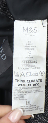 Marks and Spencer Men's Grey 40in Blazer Jacket Medium