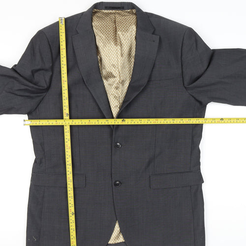 Next Men’s Grey Wool Blend 42 Regular Suit Jacket Blazer