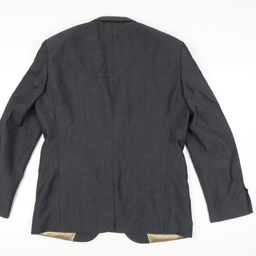 Next Men’s Grey Wool Blend 42 Regular Suit Jacket Blazer