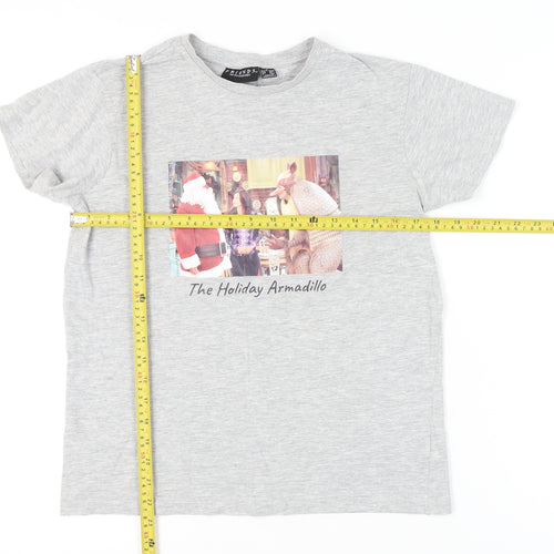 Primark Friends Women’s Grey Christmas Print T-Shirt Size 10