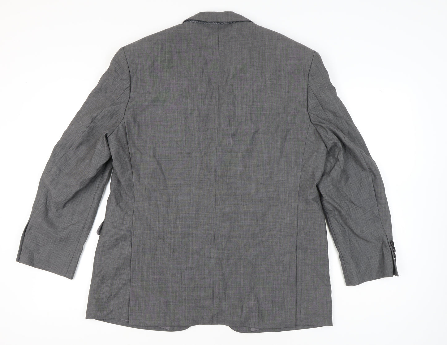 Marks and Spencer Mens Grey Wool Blazer Jacket 42R Medium Regular Fit
