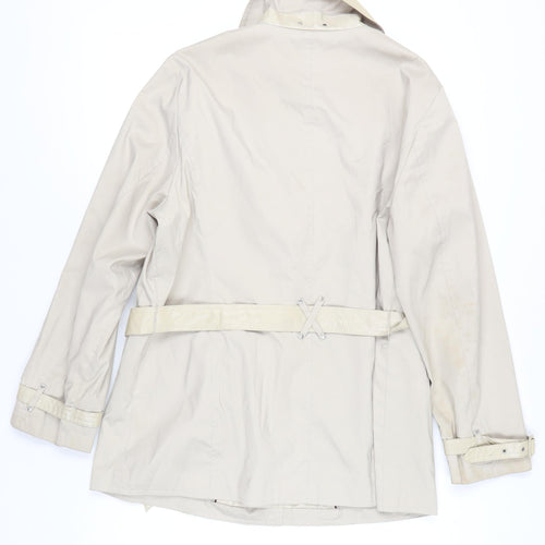 Gerry Weber Women’s Beige Trench Coat Size 18 Belted Mid-Length