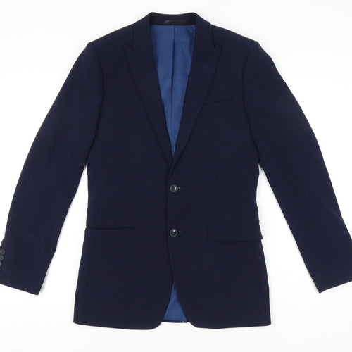 ONESIX5IVE Men’s Blue Slim Fit Blazer Jacket 36L