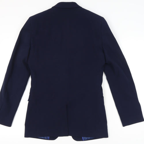 ONESIX5IVE Men’s Blue Slim Fit Blazer Jacket 36L