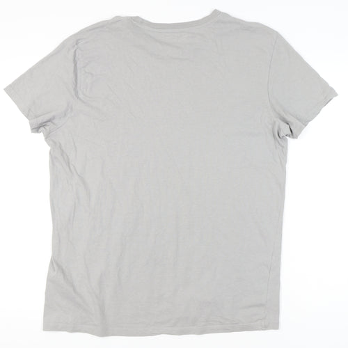 Jack & Jones Men's Grey 2XL Crew Neck Short Sleeve T-Shirt