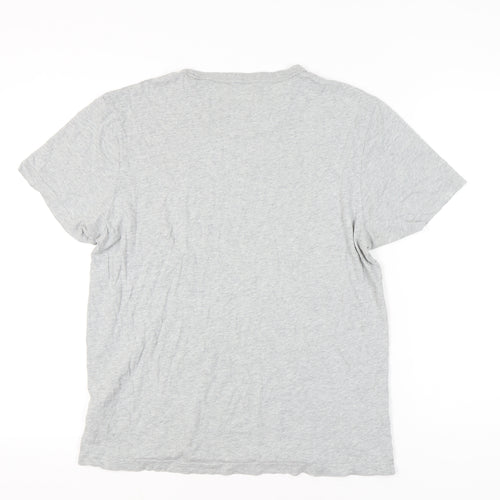 Farah Men's Grey XL Cotton Crew Neck Short Sleeve T-Shirt