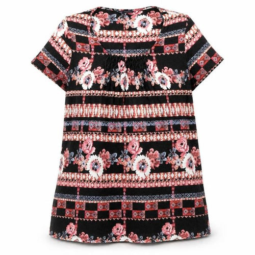 Marks and Spencer Womens Multicoloured Floral Tunic T-Shirt UK 14