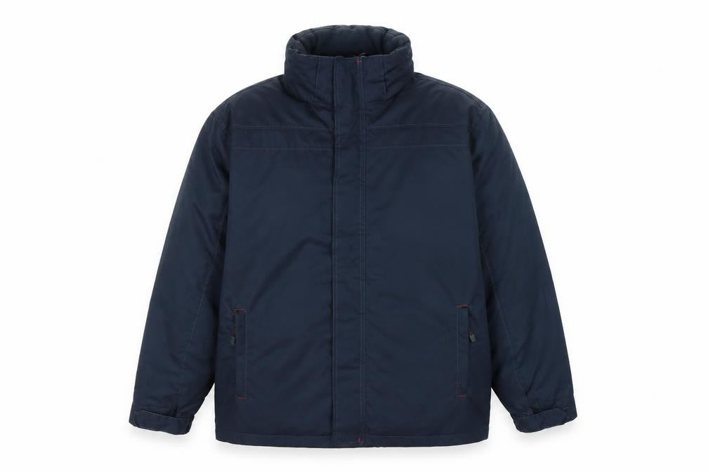 Front view of Champion Kilbeck Men's Blue L Full Zip Lined Jacket Coat