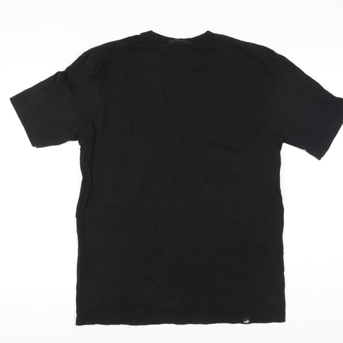 Puma Men's Black Medium Crew Neck Short Sleeve Pocket T-Shirt