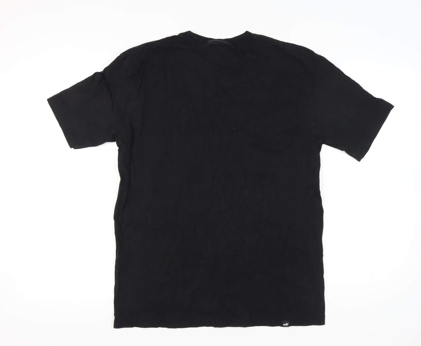 Puma Men's Black Medium Crew Neck Short Sleeve Pocket T-Shirt