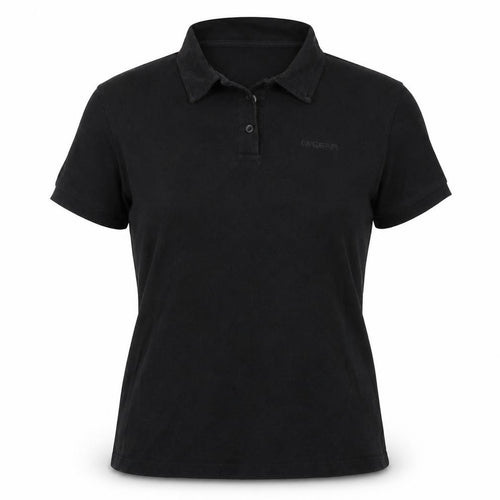 LA Gear Womens Black Polo Shirt UK 12 Short Sleeve Casual
