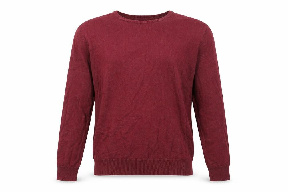 Front view of Twisted Gorilla Men's Red Cotton Blend jumper, size L
