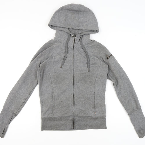 Sweaty Betty Women’s Grey Small Full Zip Hoodie Sweatshirt