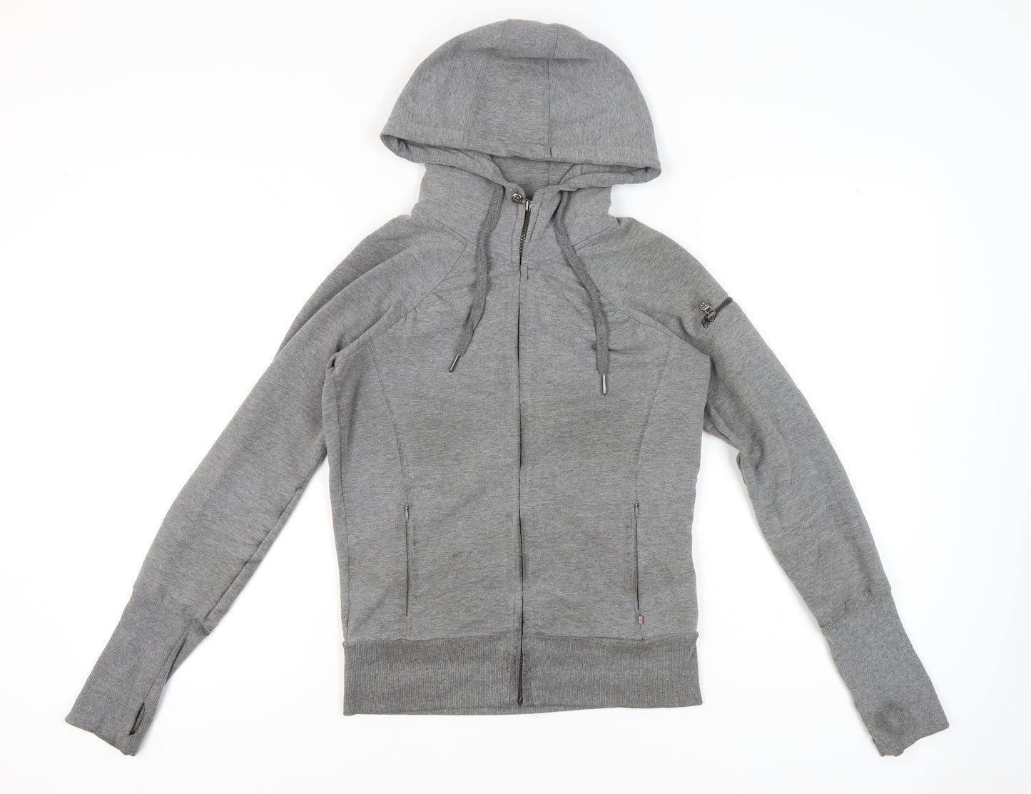 Sweaty Betty Women’s Grey Small Full Zip Hoodie Sweatshirt