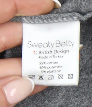 Sweaty Betty Women’s Grey Small Full Zip Hoodie Sweatshirt