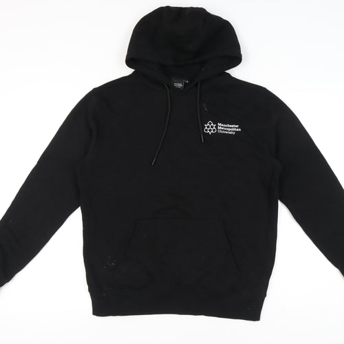 Manchester Metropolitan University Black Hoodie Unisex S Pullover