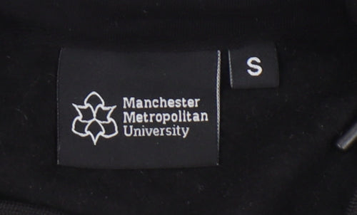 Manchester Metropolitan University Black Hoodie Unisex S Pullover