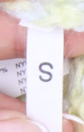 COCOGIO Womens Yellow Knit Pullover Jumper Size S Crew Neck Italy