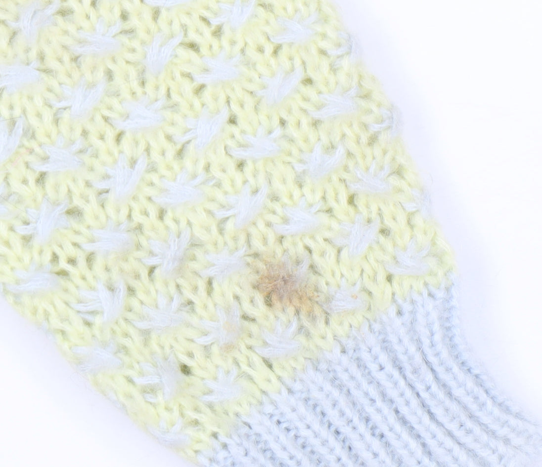 COCOGIO Womens Yellow Knit Pullover Jumper Size S Crew Neck Italy