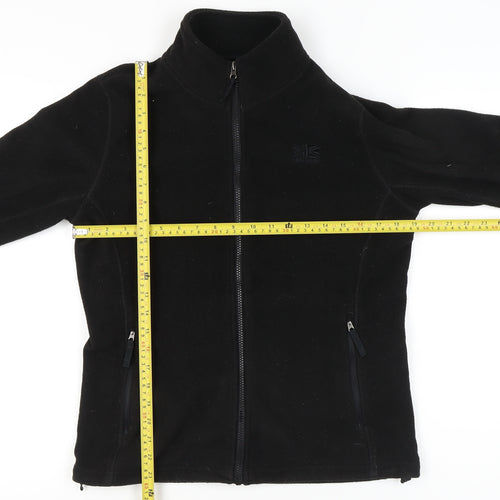 Karrimor Womens Black Fleece Jacket Size 10 Full Zip Pockets