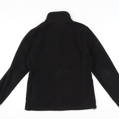 Karrimor Womens Black Fleece Jacket Size 10 Full Zip Pockets