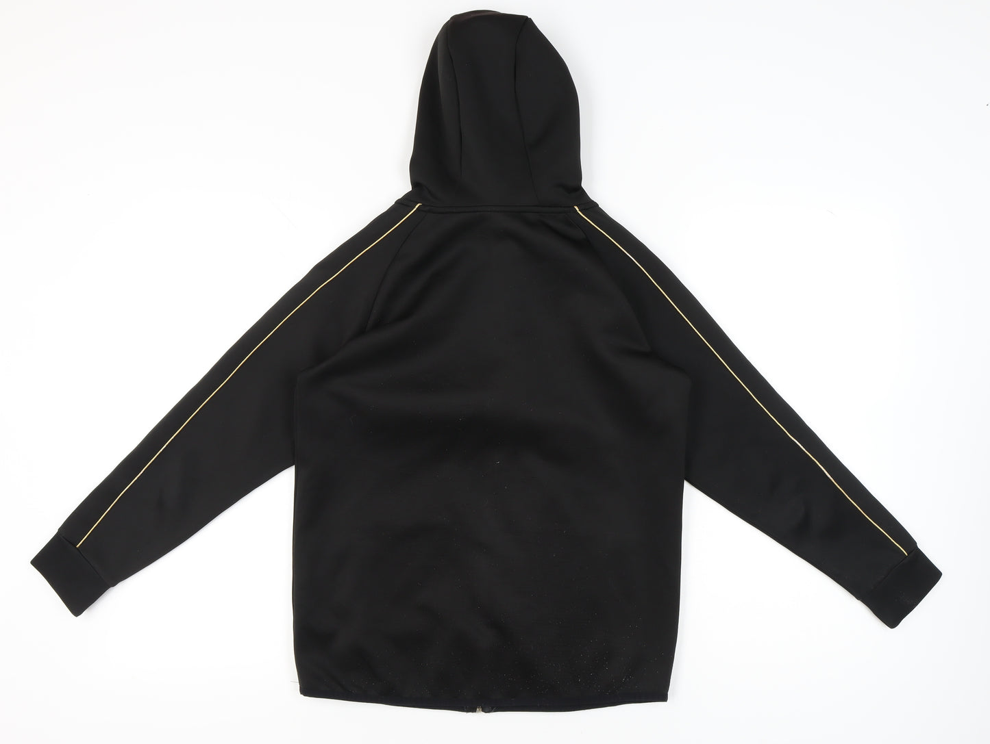 Sonneti Boys Black Full Zip Hoodie 12-13 Years Regular Fit Logo Jacket