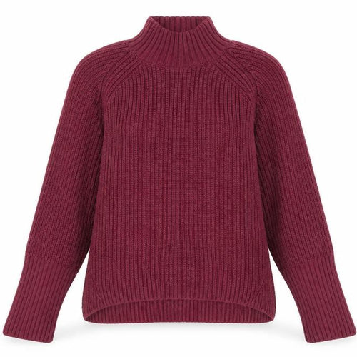 Next Women’s Purple Mock Neck Chunky Knit Jumper S