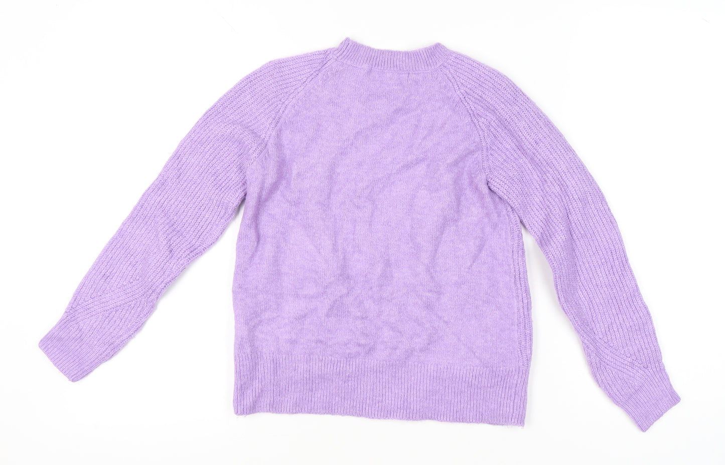 Marks and Spencer Women’s Purple XS Cable-Knit Jumper