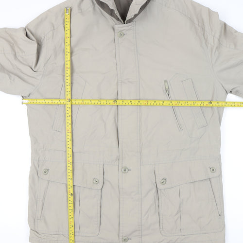 Jupiter Mens Beige Military Jacket Size 54 Regular Fit Mid-Length