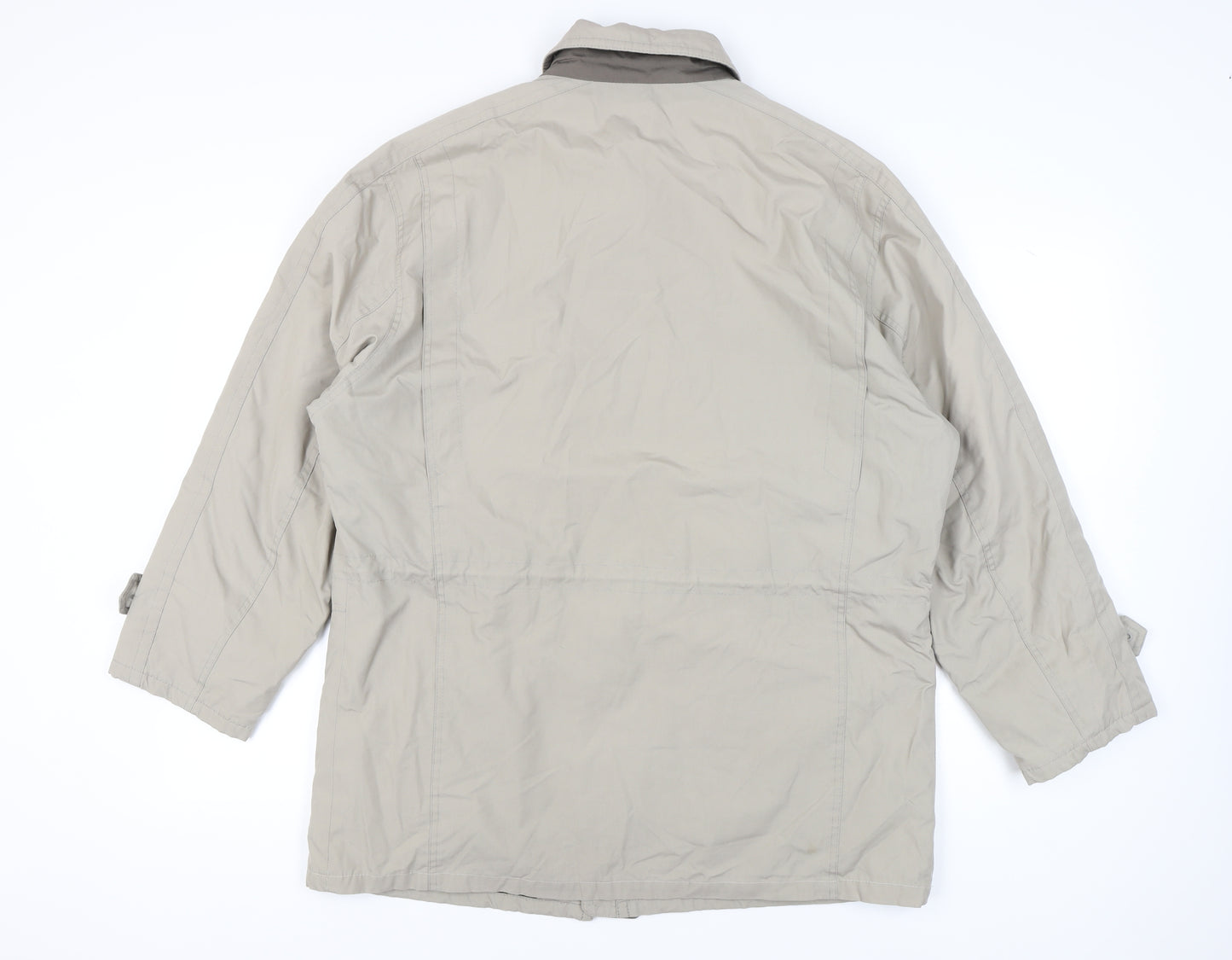 Jupiter Mens Beige Military Jacket Size 54 Regular Fit Mid-Length