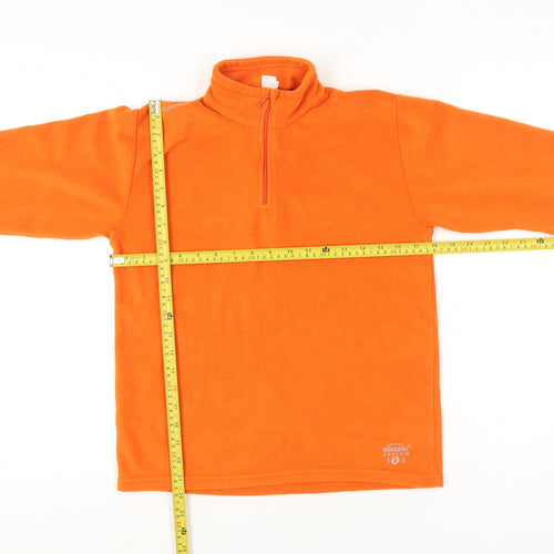 Quechua Girls Orange 14 Years Fleece Pullover Sweatshirt Hiking