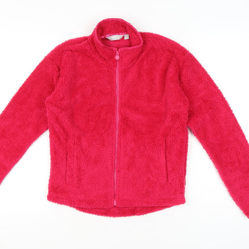 Regatta Girls Pink Fleece Jacket Age 13 Years Full Zip Outdoor Casual