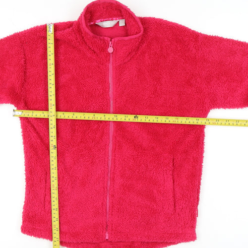 Regatta Girls Pink Fleece Jacket Age 13 Years Full Zip Outdoor Casual