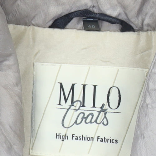 Milo Coats Women’s Beige Size 12 Mid-Length Puffer Jacket