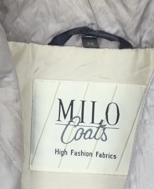 Milo Coats Women’s Beige Size 12 Mid-Length Puffer Jacket