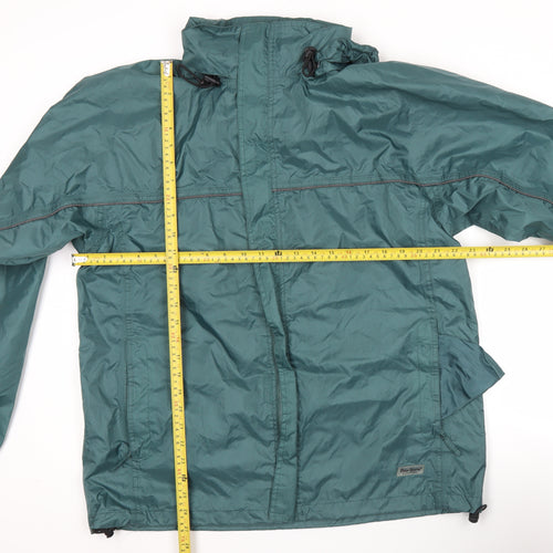 Peter Storm Men's Green Waterproof Hooded Jacket Size M 38-40" Rain Coat