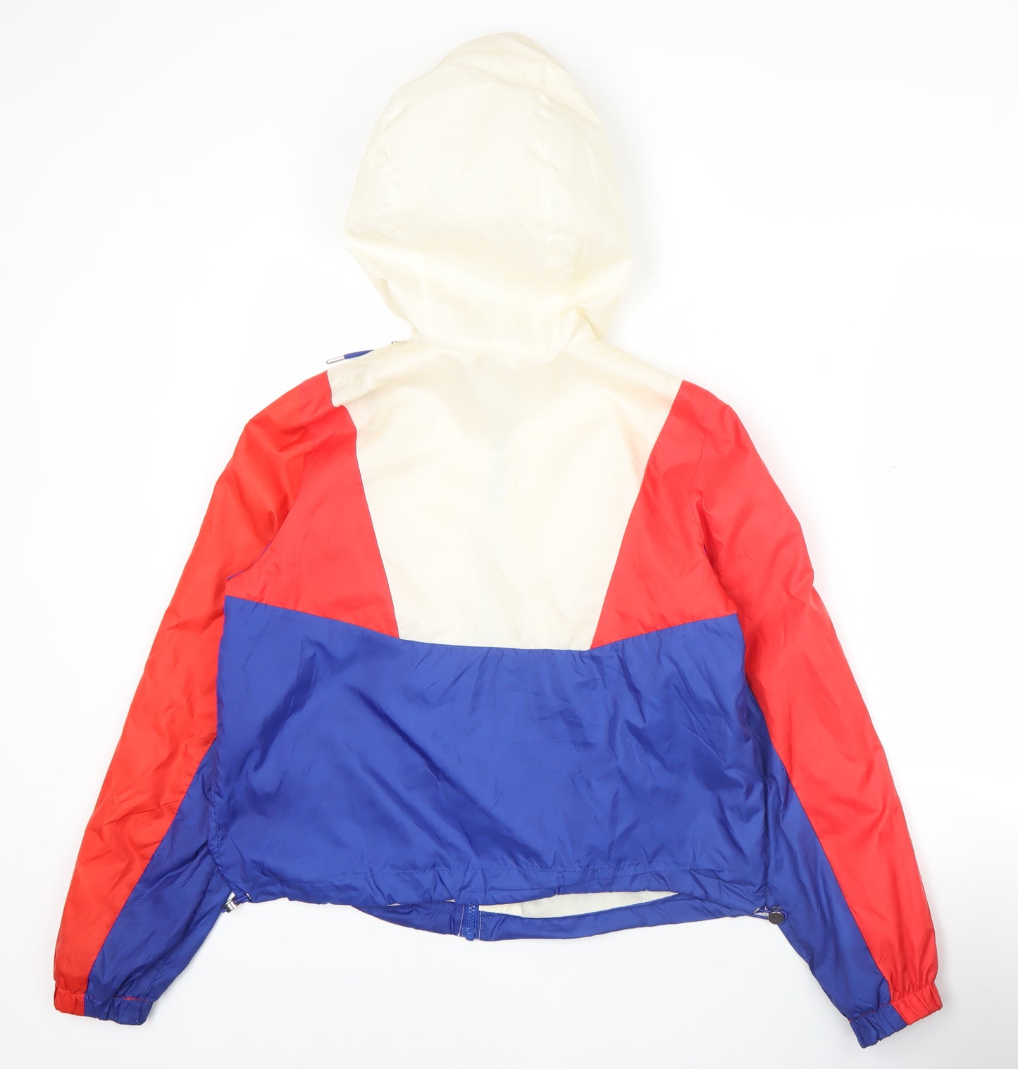 H&M Womens XS Multicoloured Hooded Windbreaker Jacket