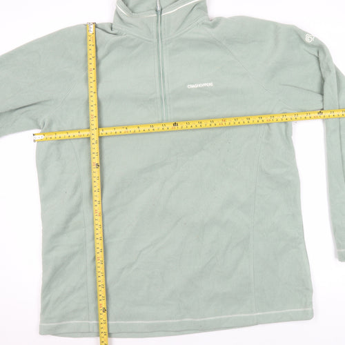 Craghoppers Unisex Green XL Fleece Sweatshirt 1/2 Zip Outdoor Wear