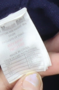 JoJo Maman Bébé Womens Blue Small Pullover Jumper Boat Neck Knit