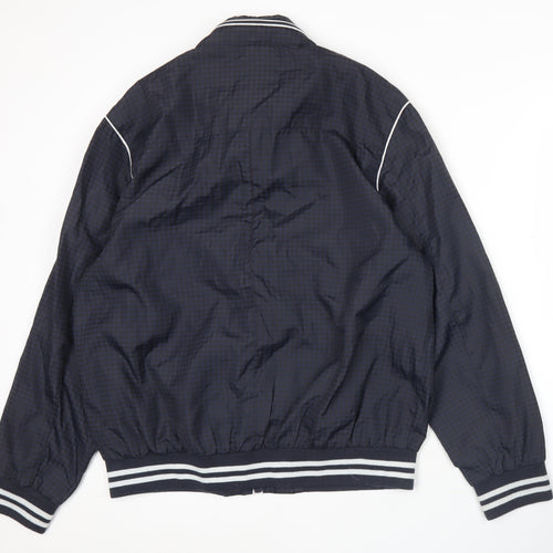 Denim Seventy Three Men's Blue Bomber Jacket Size M Polyester