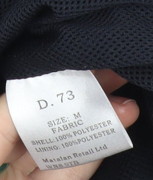 Denim Seventy Three Men's Blue Bomber Jacket Size M Polyester