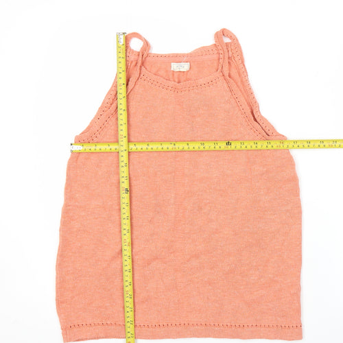 Fat Face Womens Orange Size 12 Cotton Knit Tank Top