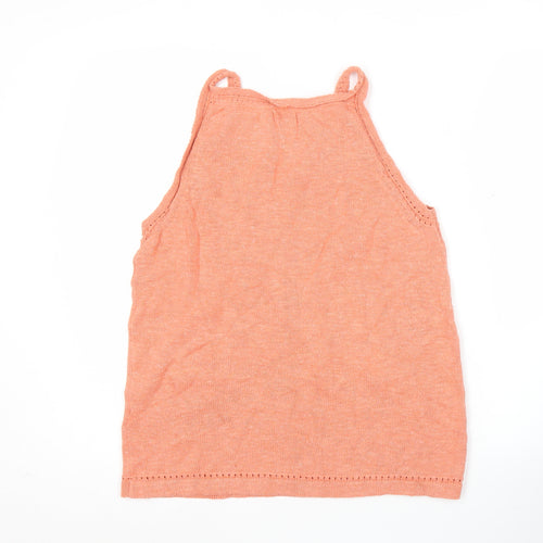 Fat Face Womens Orange Size 12 Cotton Knit Tank Top