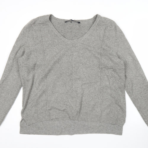 French Connection Women’s Grey Knit Pullover Jumper Size M