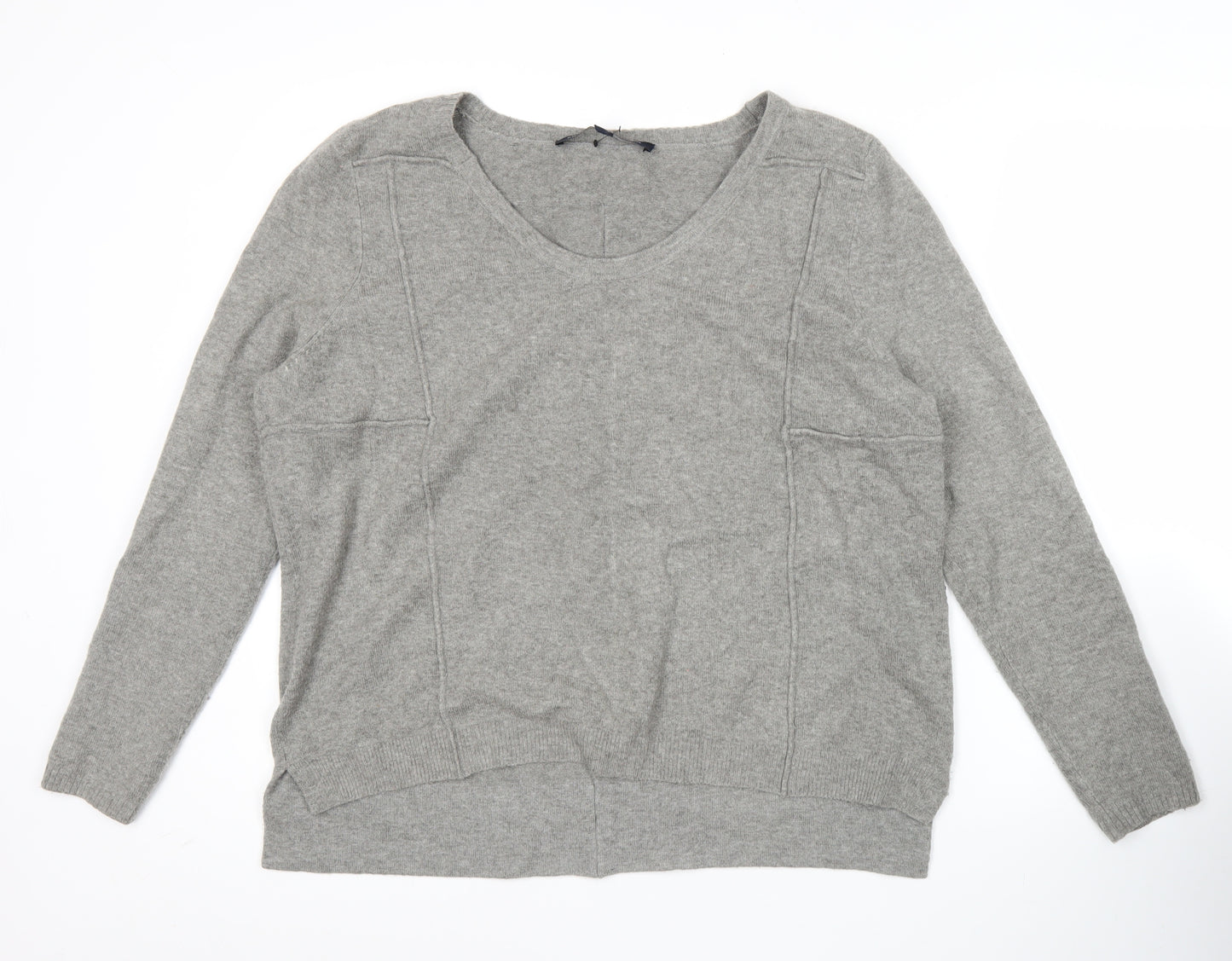 French Connection Women’s Grey Knit Pullover Jumper Size M