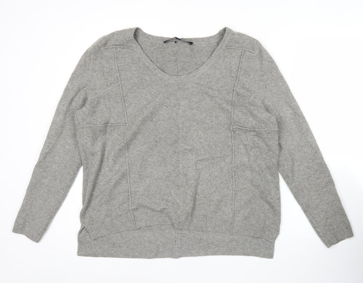 French Connection Women’s Grey Knit Pullover Jumper Size M