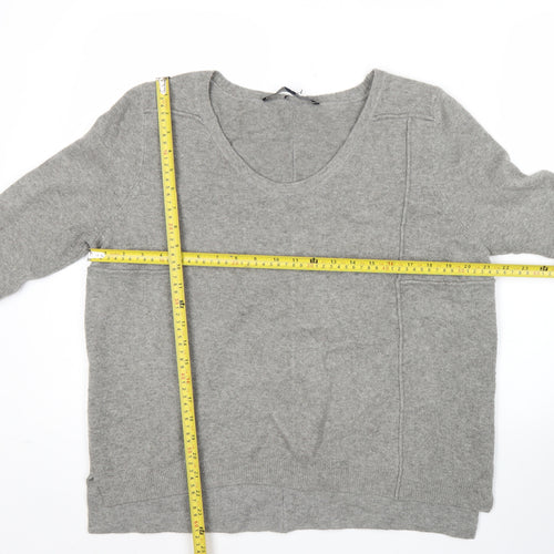 French Connection Women’s Grey Knit Pullover Jumper Size M