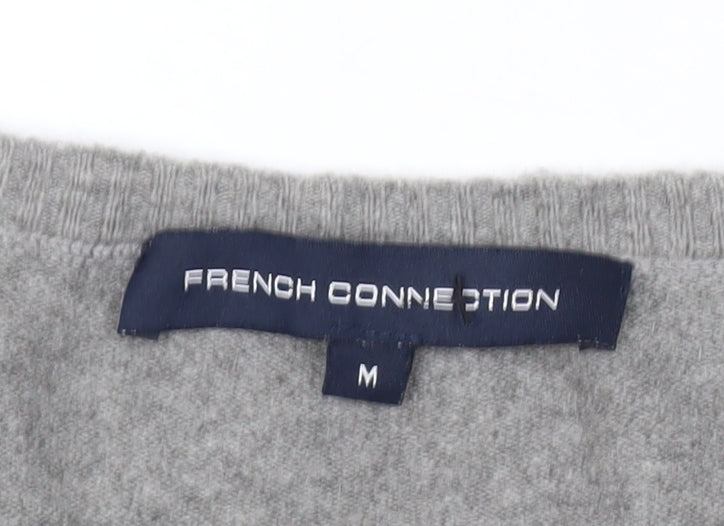 French Connection Women’s Grey Knit Pullover Jumper Size M
