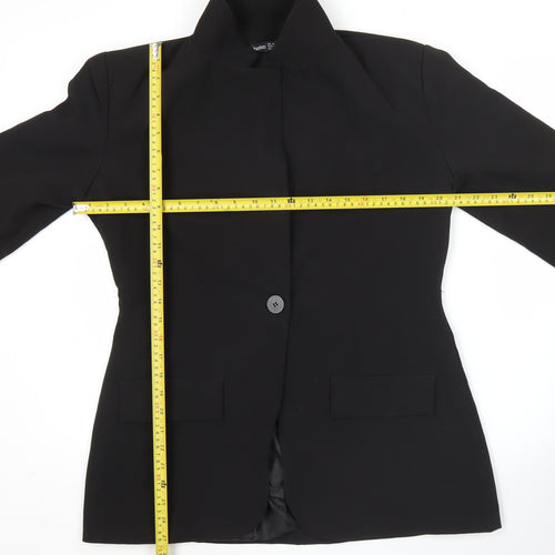 Boohoo Women’s Black Size 14 Blazer Jacket Single Breasted